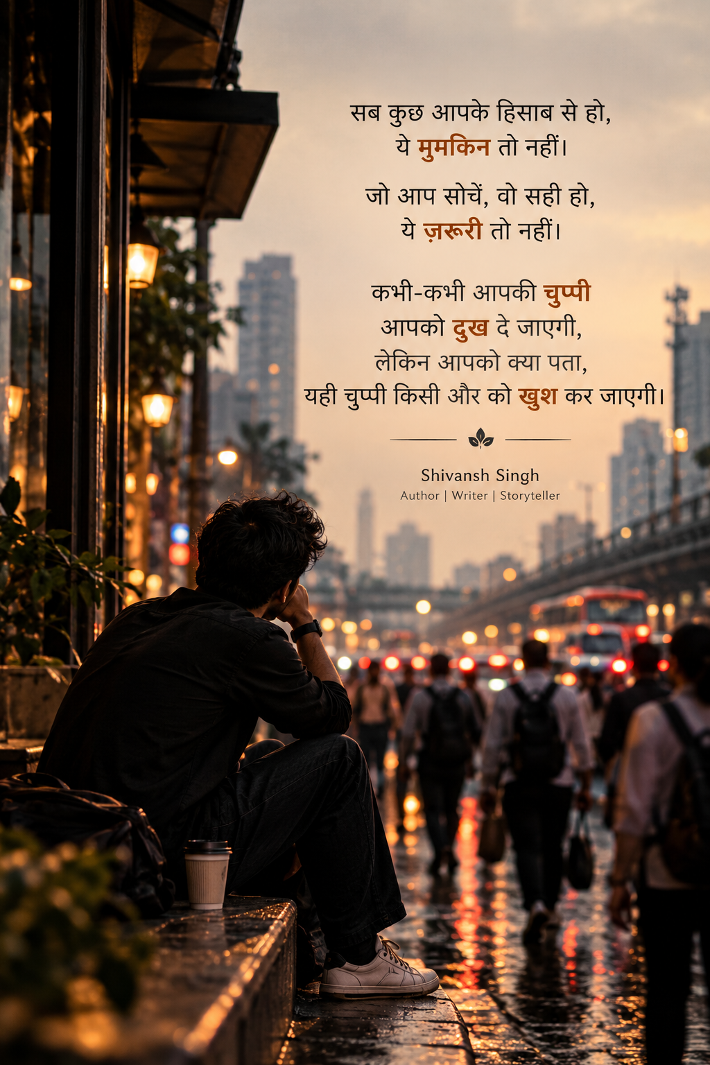 सब कुछ आपके हिसाब से हो — हर सोच सही हो, ये ज़रूरी तो नहीं